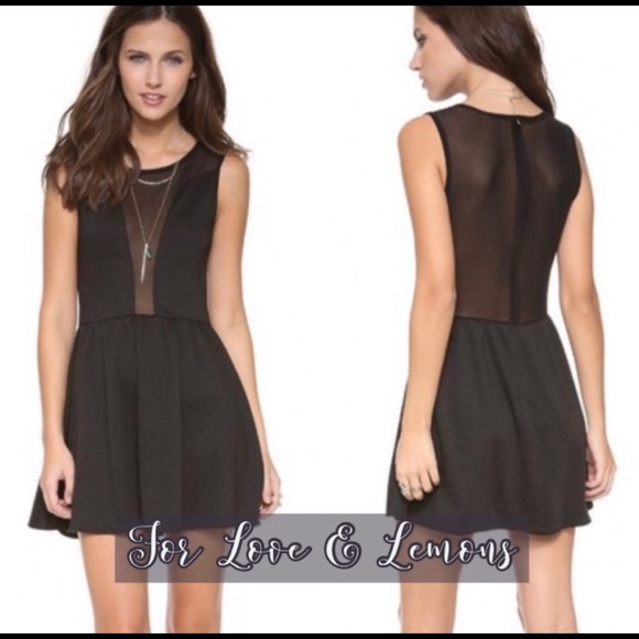 For Love & Lemons black mesh dress XS - Picture 3 of 6